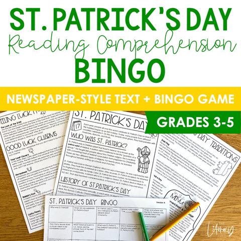 St. Patrick's Day Reading Comprehension Bingo