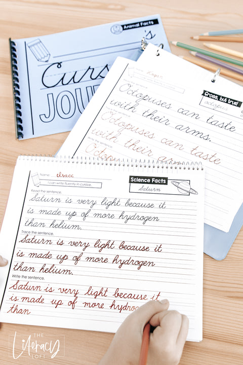 Cursive Writing Journal – The Literacy Loft