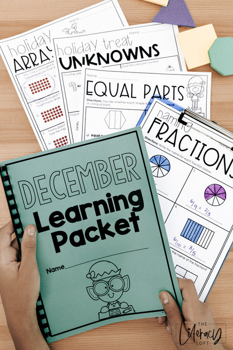 December No Prep Packet 3rd Grade