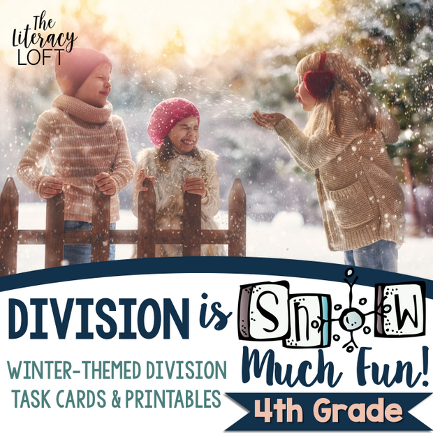 Division Task Cards {Winter-Themed}