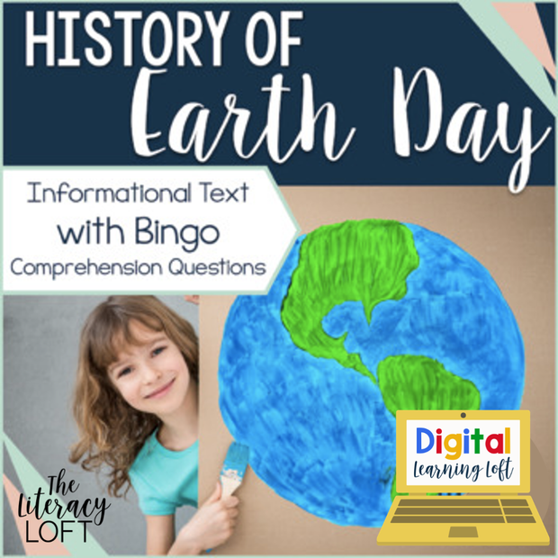 History of Earth Day Reading | Distance Learning | Google Slides