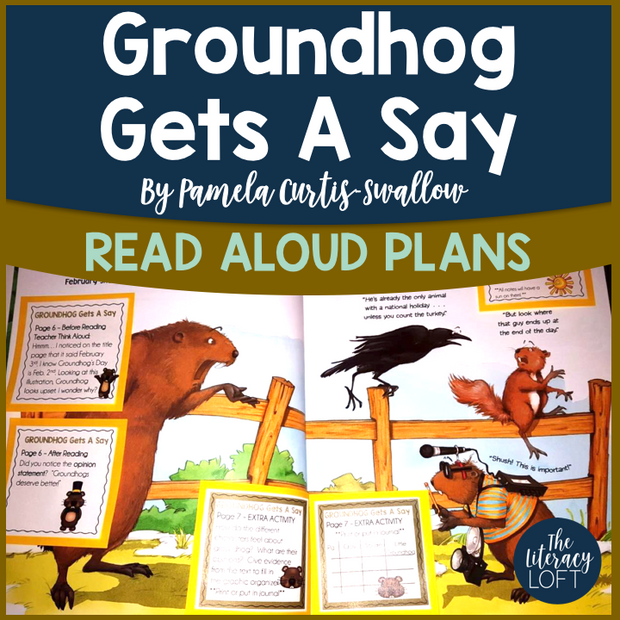 Read Aloud Plans for Groundhog Day Text {Groundhog Gets a Say}