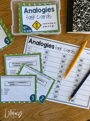 Analogies Task Cards 3rd Grade I Google Slides and Forms