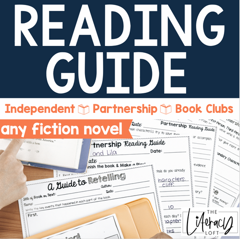 Reading Guide for Independent, Partnership,Book Clubs {any fiction novel}