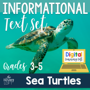 Informational Text Set {Sea Turtles} | Distance Learning | Google Slides