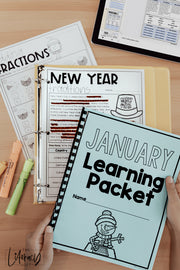 January No Prep Packet 3rd Grade