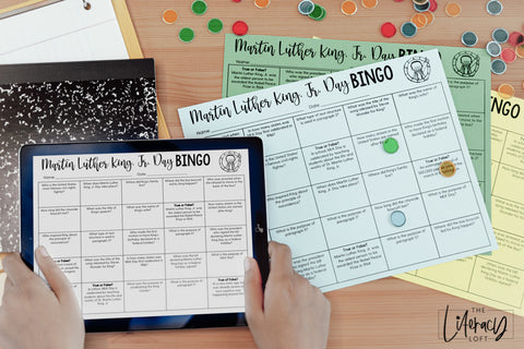 MLK Day Reading Bingo | Google Slides and Forms