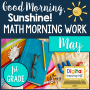 Math Morning Work 1st Grade {May} | Distance Learning | Google Apps