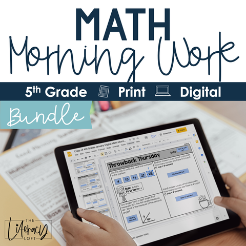 Math Morning Work 5th Grade Bundle | Printable | Google Slides and For ... Math Morning Work 5th Grade Bundle | Printable | Google Slides and For ...