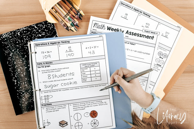Math Weekly Assessments – The Literacy Loft
