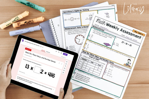 Math Weekly Assessments 5th Grade | Printable | Google Forms
