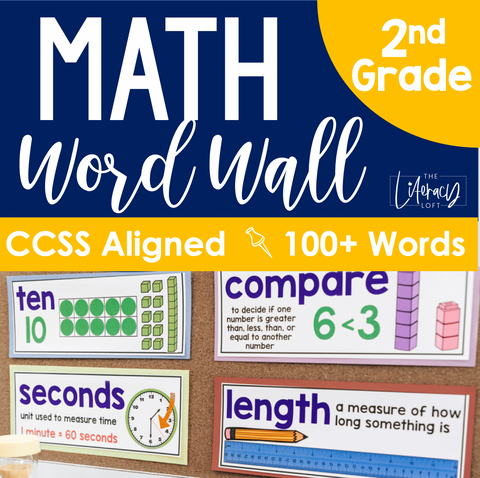 Math Word Wall {2nd Grade}