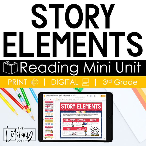 Story Elements (Mini Reading Unit) 3rd Grade