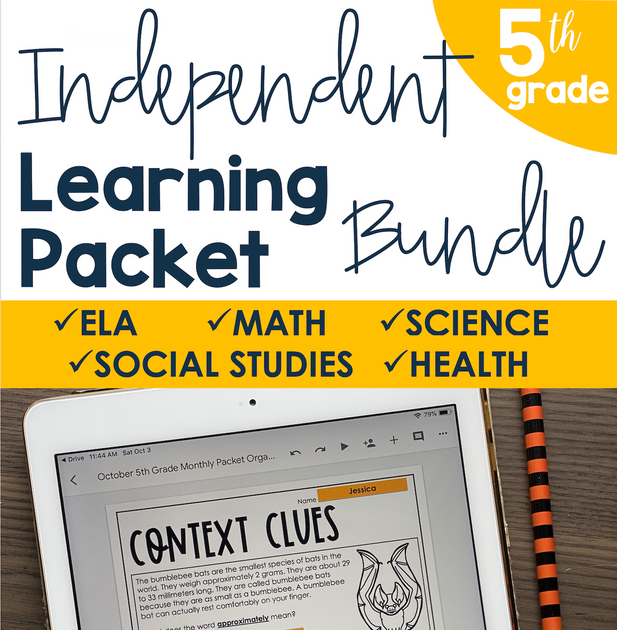 Free Learning Packets No Prep Packet Bundle 5th Grade – The Literacy Loft