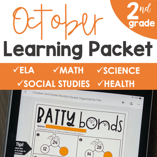 October Learning October No Prep Packet 2nd Grade – The Literacy Loft