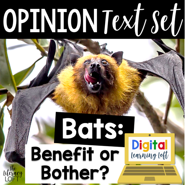 Opinion Text Set (Bats) | Distance Learning | Google Slides