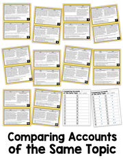 Comparing Accounts of the Same Topic 4th and 5th Grade I Google Slides and Forms