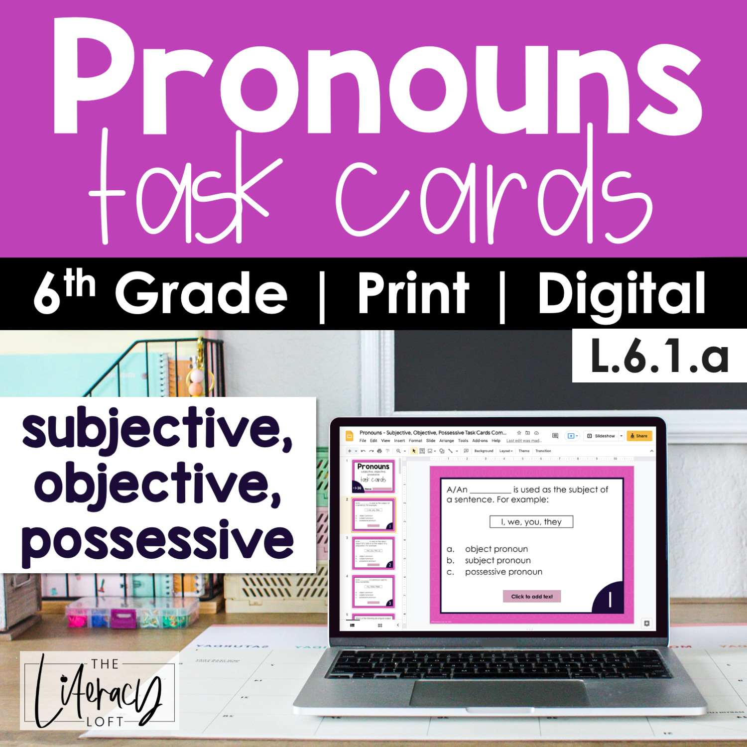 Pronoun Task Cards