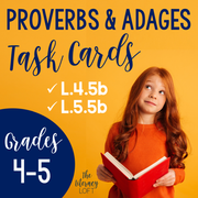 Proverbs and Adages Task Cards L.4.5b & L.5.4b | Distance Learning | Google Slides and Forms