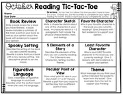 Reading Tic Tac Toe (Monthly Reading Response) | Distance Learning | Google Slides