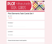 Plot Elements Task Cards 6th Grade | Google Slides & Forms – The ...