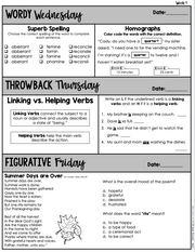 ELA Daily Review 7th Grade {November} | Distance Learning | Google Slides and Forms