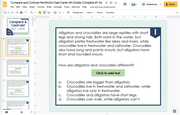 Compare and Contrast (Nonfiction) Task Cards 4th Grade I Google Slides and Forms