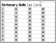 Dictionary Skills Task Cards 4th Grade I Google Slides and Forms