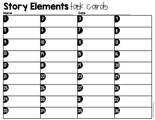 Story Elements Task Cards Grades 4-5 | Distance Learning | Google Slides & Forms