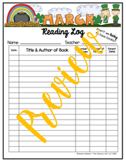 Reading Log {March}