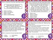 Character Traits Task Cards 3rd Grade | Distance Learning | Google Slides & Forms