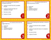 Complete Sentences & Fragments Task Cards 3rd Grade I Google Slides and Forms