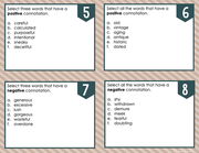 Connotation and Denotation Task Cards 6th Grade | Google Slides and Fo ...