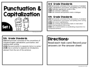 Punctuation & Capitalization Task Cards | Google Slides & Forms