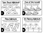Adjectives Task Cards | Distance Learning | Google Slides & Forms