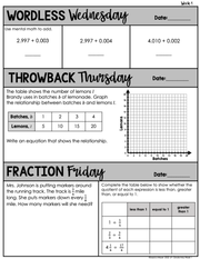 Math Daily Review 6th Grade {May} | Distance Learning | Google Apps
