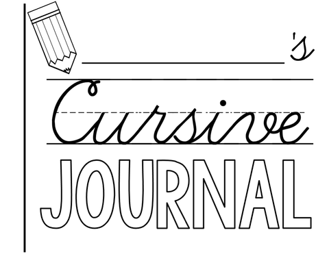 Cursive Writing Journal – The Literacy Loft