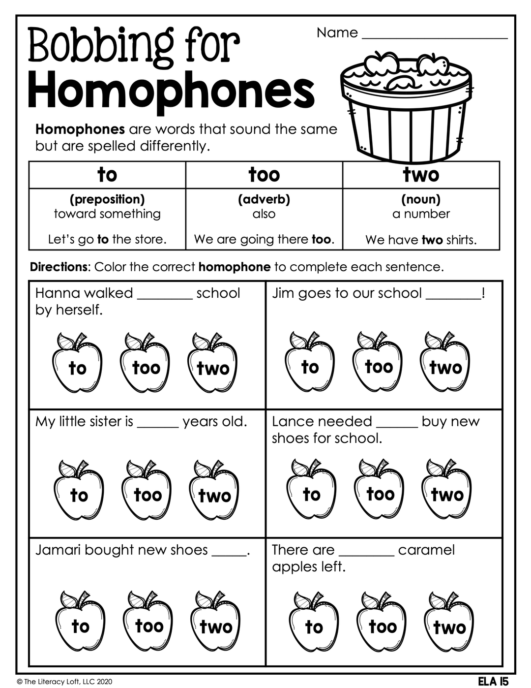September No Prep Packet 2nd Grade – The Literacy Loft, image size:1080x1398