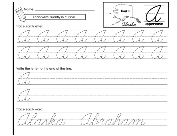 Cursive Writing Journal – The Literacy Loft