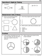 Math Weekly Assessments 2nd Grade | Printable | Google Forms