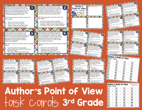 Author's Point of View 3rd Grade | Distance Learning | Google Slides & Forms