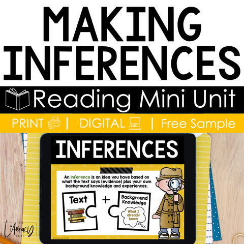 Making Inferences Reading Mini Unit Free Sample