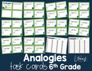Analogies Task Cards 6th Grade I Google Slides and Forms