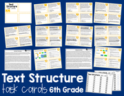 Text Structure Task Cards 6th Grade I Google Apps