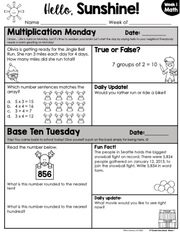 Math Morning Work 3rd Grade {December} I Distance Learning I Google Apps