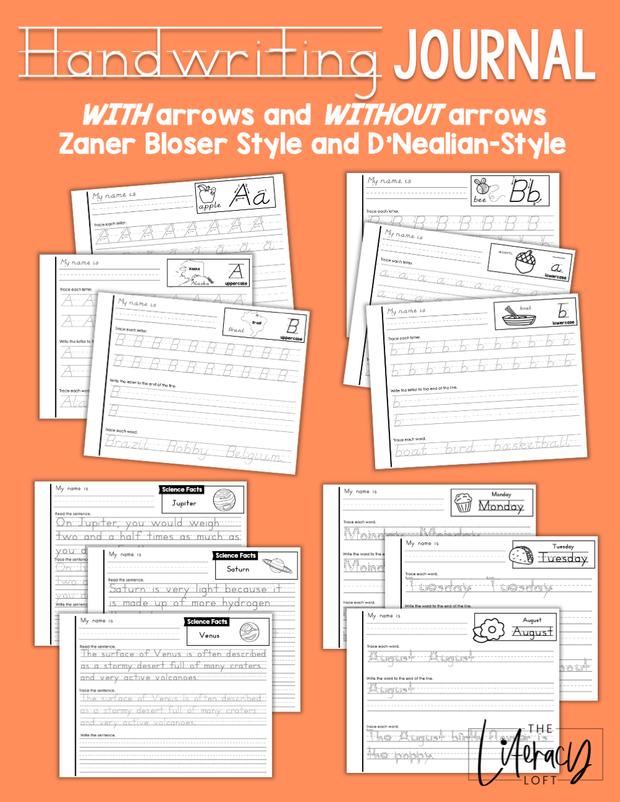 Handwriting Journal – The Literacy Loft