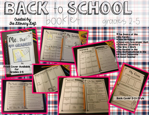 Back to School Booklet {First Week Activities for Grades 2-5} | Distance Learning | Google Slides