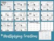 Multiplying Fractions Task Cards (5th Grade) | Distance Learning