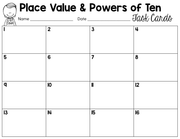 Place Value and Powers of Ten Task Cards (5th Grade) | Distance Learning | Google Apps
