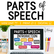 Parts of Speech Mini Unit